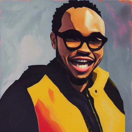 Painting of Anderson paak