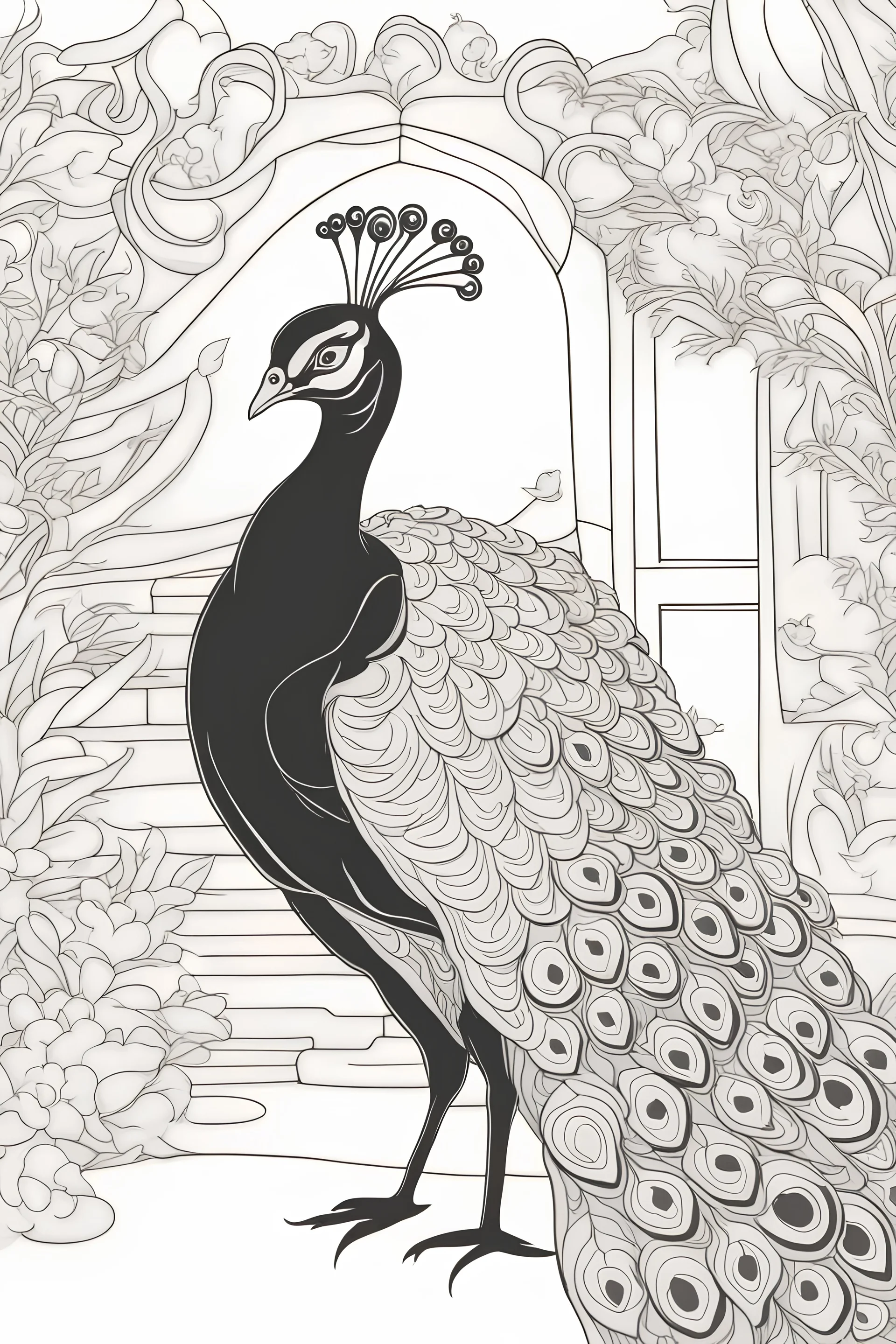 Free PEACOCK Coloring Pages for Download (Printable PDF) - VerbNow