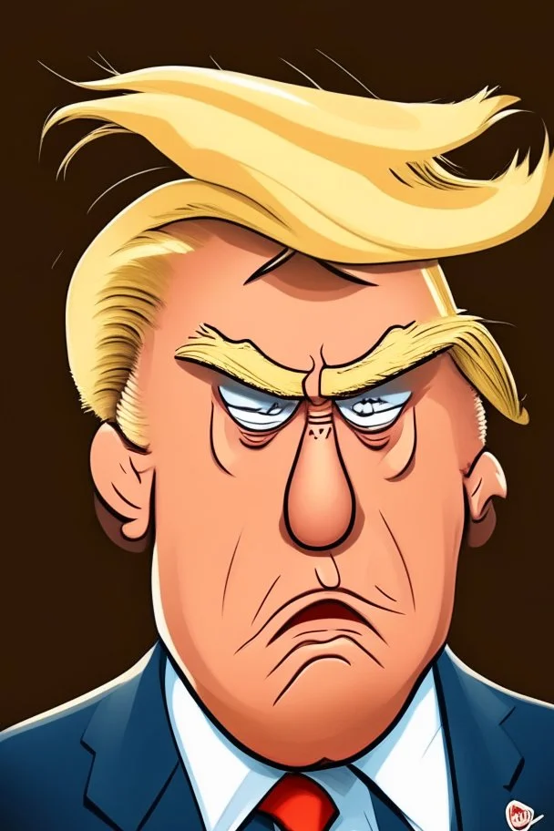 Donald Trump Former President of the United States r ,cartoon 2d