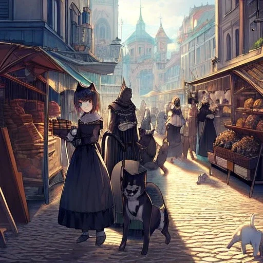  gothic, streetMarket, cats,