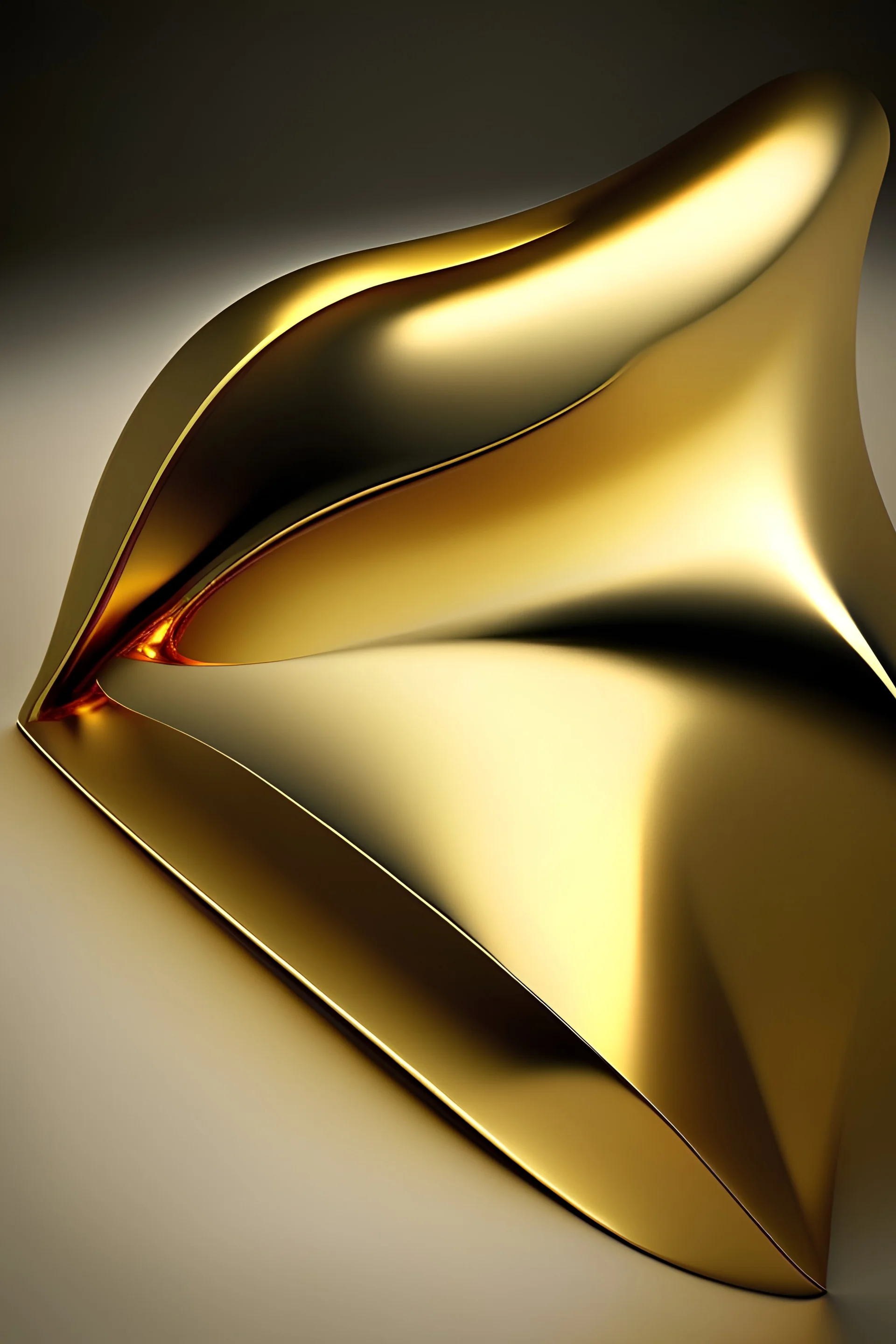 Flat smooth gold