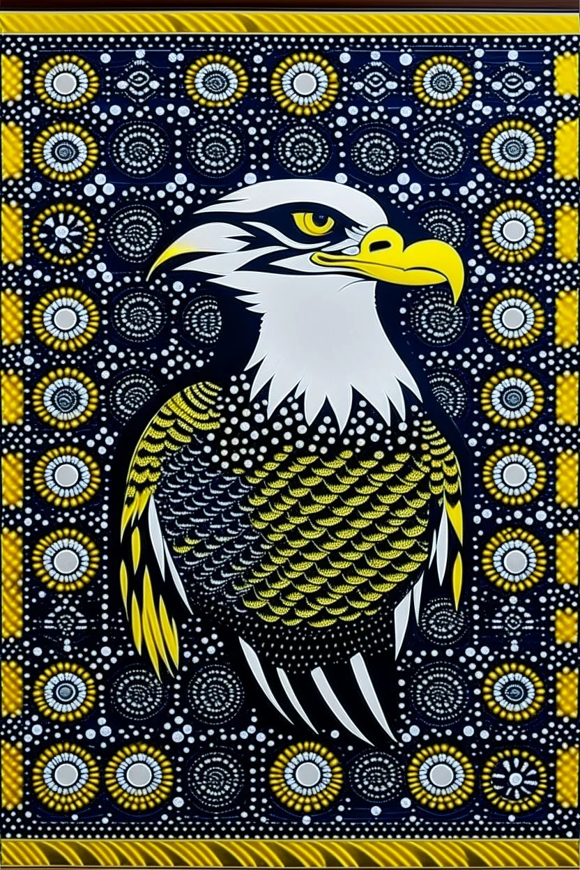 west coast eagles aboriginal dot painting guernsey