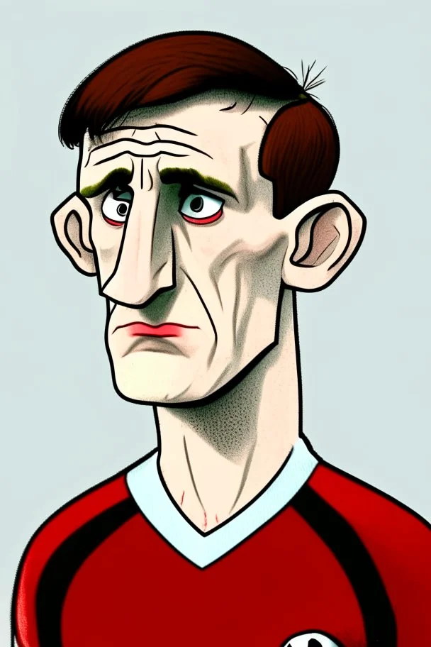 Anthony Gordon English football player ,cartoon 2d