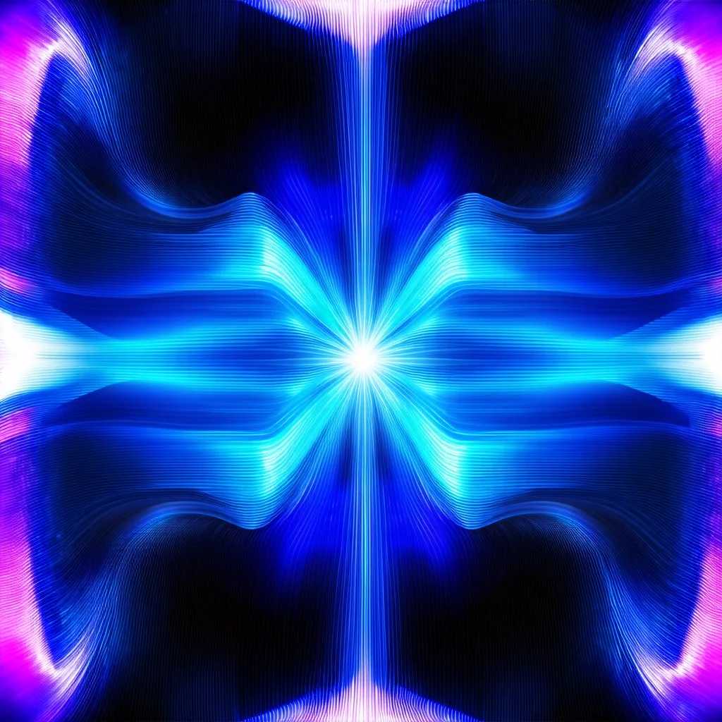 Mesmerizing abstract visual, recursive Symmetrical 3d structure of flowing translucent shapes, centered, soft aesthetic, negetive space.galaxsy background