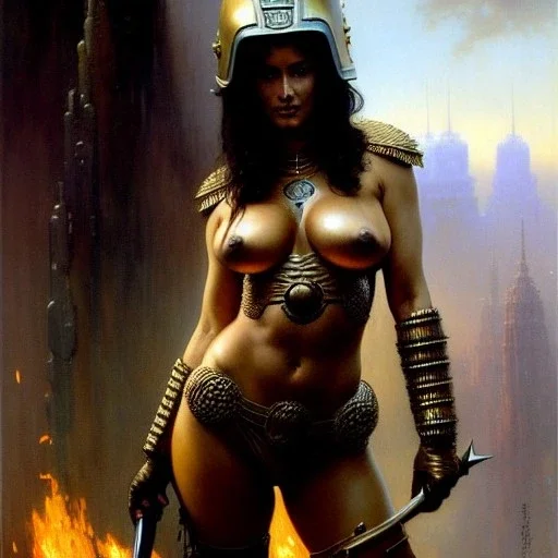 portrait ' Sexy Extra busty She-Hulk naked ',ancient metal armor and Helmet ,painting by gaston bussiere, greg rutkowski, yoji shinkawa, yoshitaka amano, tsutomu nihei, donato giancola, tim hildebrandt, oil on canvas, cinematic composition, extreme detail,fit full head inside picture,16k