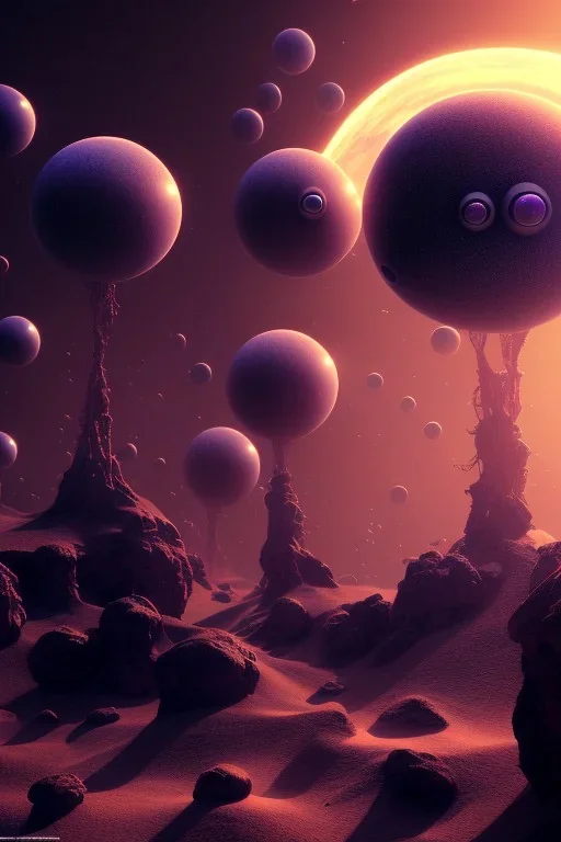 alien STRANGE WORLDS, 8k, finely detailed, photo realistic.