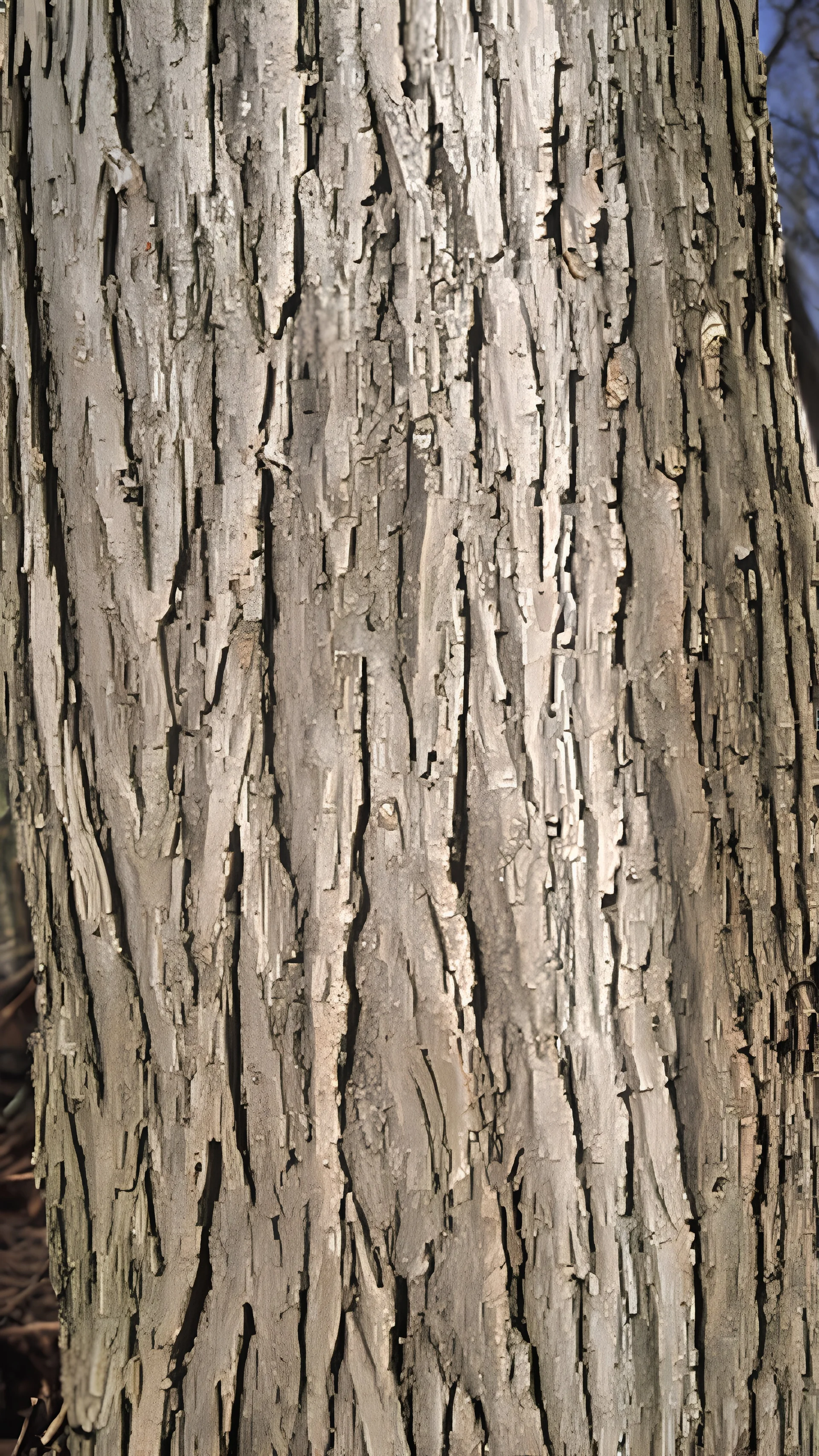 fill composition edge to edge with texture of bark from an elm tree