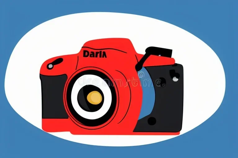 DSLR Camera Photography Vector Vector Illustration