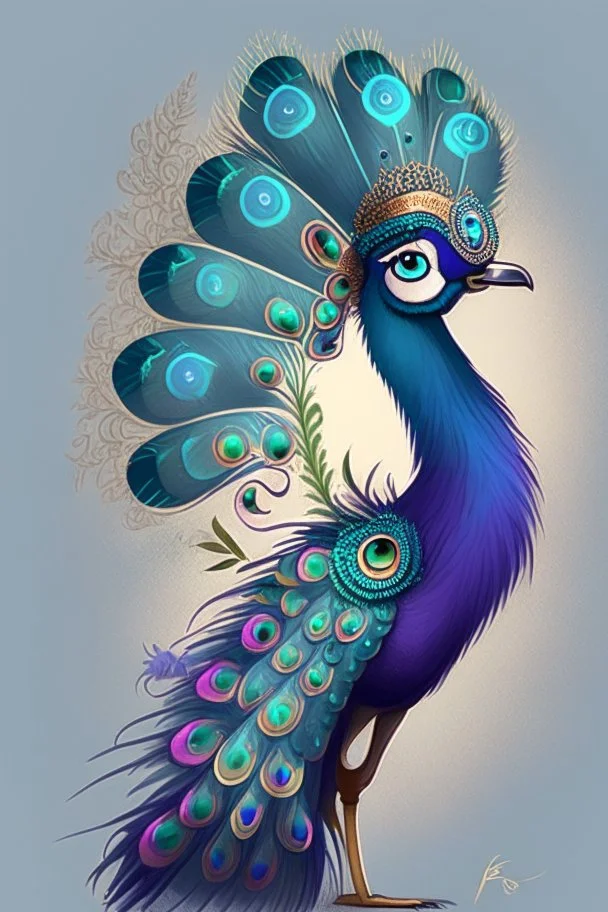 peacock avatar illustration