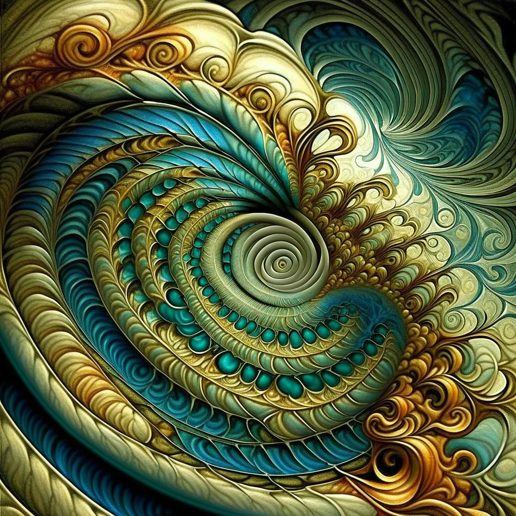 Fractal art. Spiral.