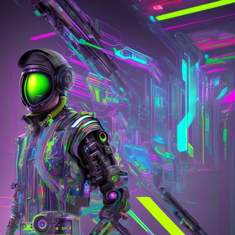 colorful modern bold camo illusion cyberpunk neon wallpaper