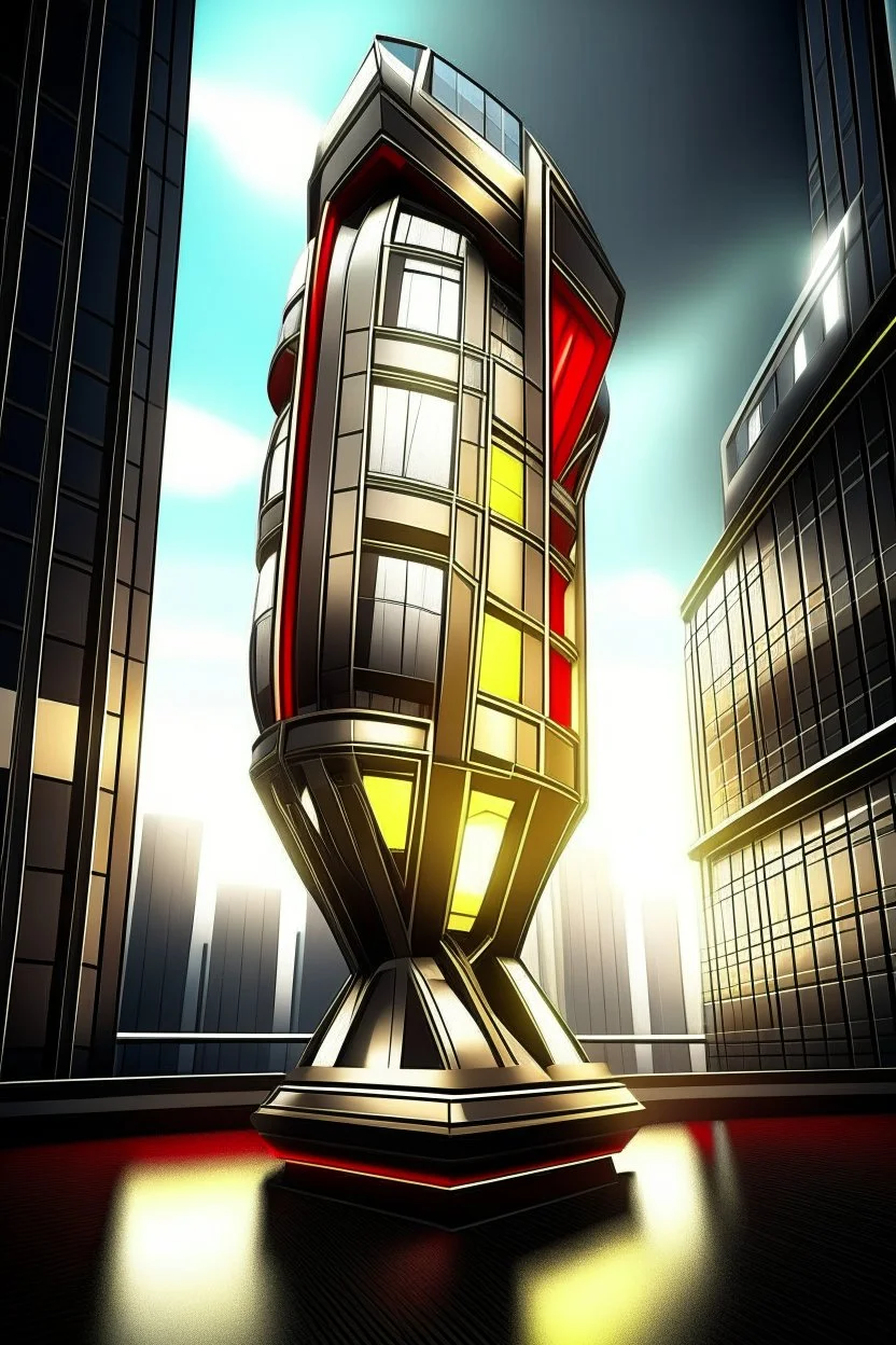 avengers stark tower buliding architecture futuristic-modern stlye.