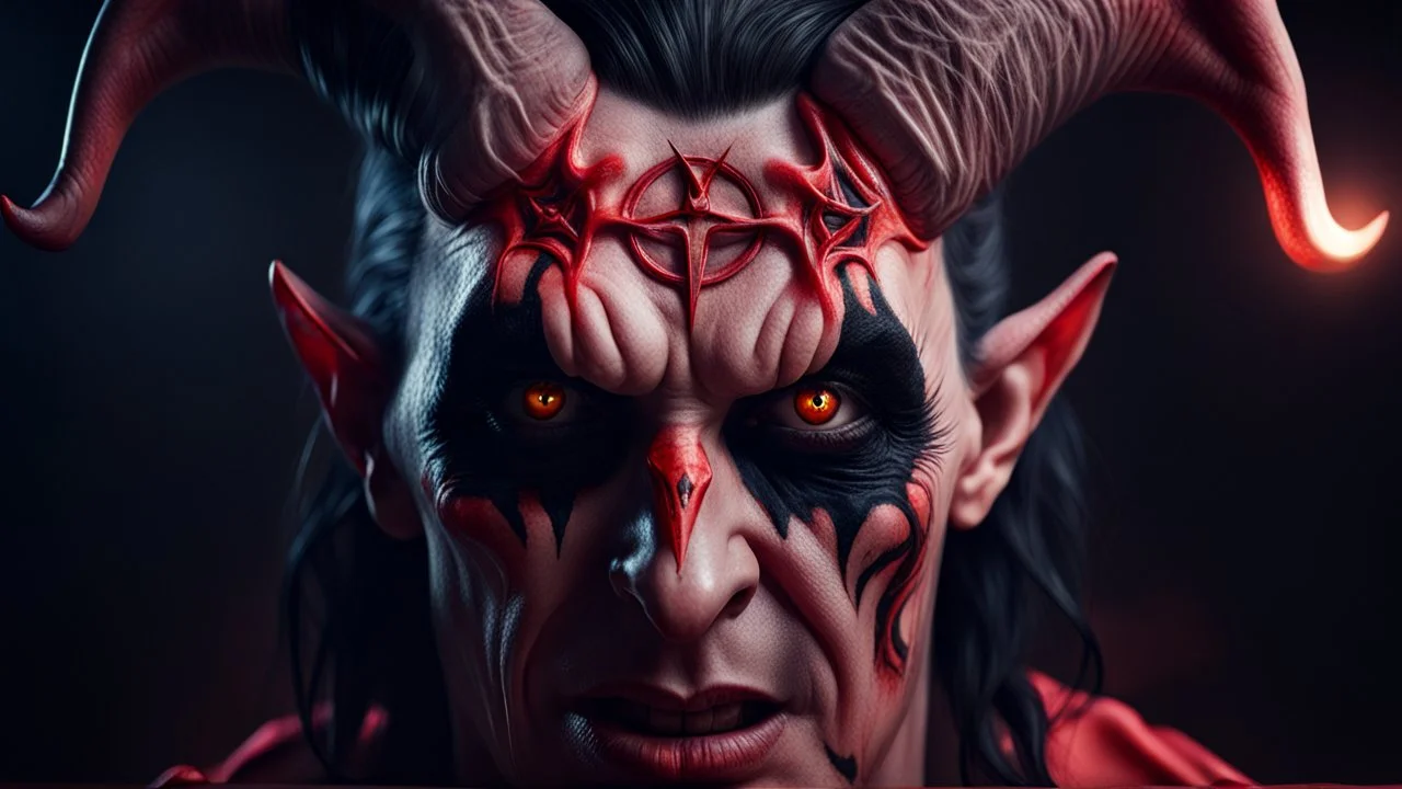 portrait chzat satanique photorealiste 4k