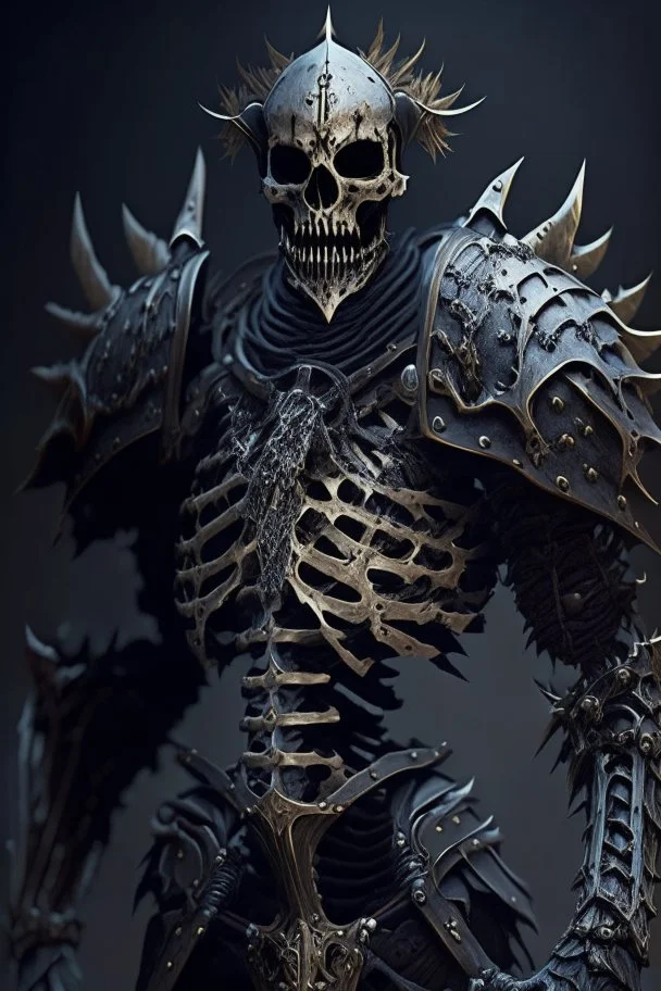 dark armored skeleton warrior