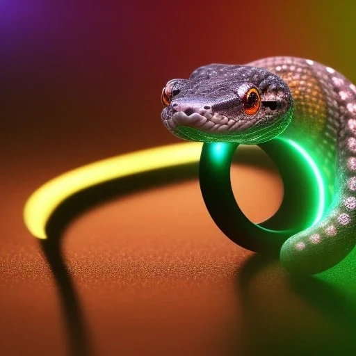 Ring snake as diamond with green diamond eyes, sculpture, hyperphotorealistic,8k,HDR,macro lens, sharp focus, hyper detail, sparkle, unreal engine 5, neon lighting, masterpiece, hypermaximalist, intcrate detailed, elegant, hyper detailed, bokeh, studio lighting, jewelry art, dark, masculine