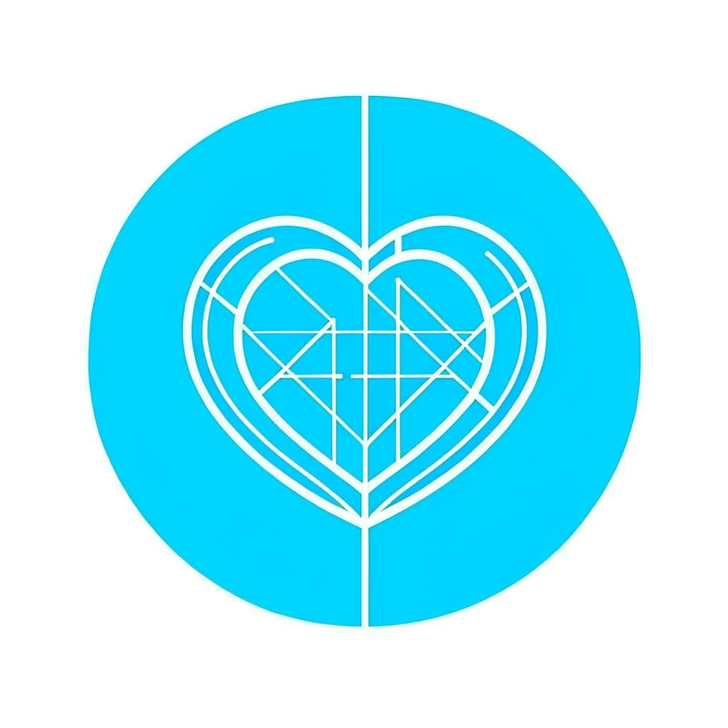 svg logo chart tool heart blue