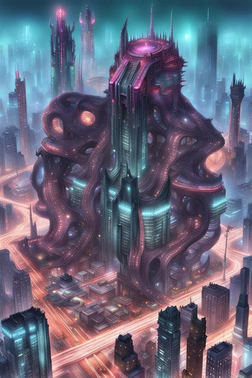 cities of the future cyberpunk end monster