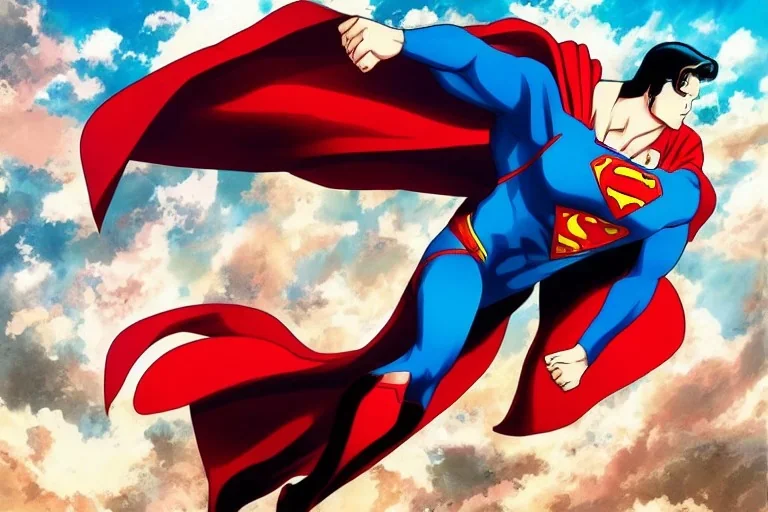 superman in anime drive velosycle