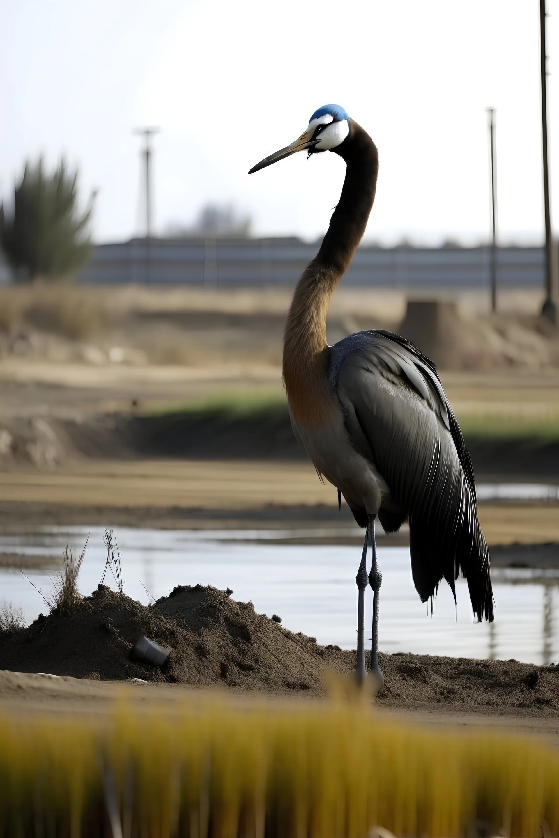 Un crane qui mange