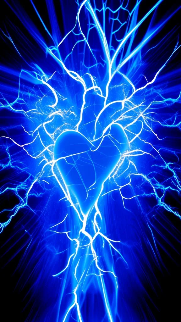 blue electricity background