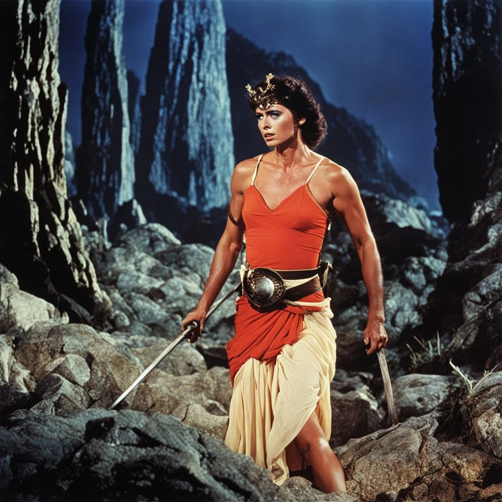 [colour picture: Jason and the Argonauts (1963)] As the night wears on, Surpanakha's vengeance knows no bounds. The forest becomes a stage for her savage dance, a symphony of pain and terror. Her sobs echo through the desolate landscape, a mournful melody that speaks of both loss and resilience. But amidst the tears, a fire burns within her. A determination to rise from the ashes, to create something even more extraordinary. The tears may fall, but they will not extinguish her spirit. She wipes