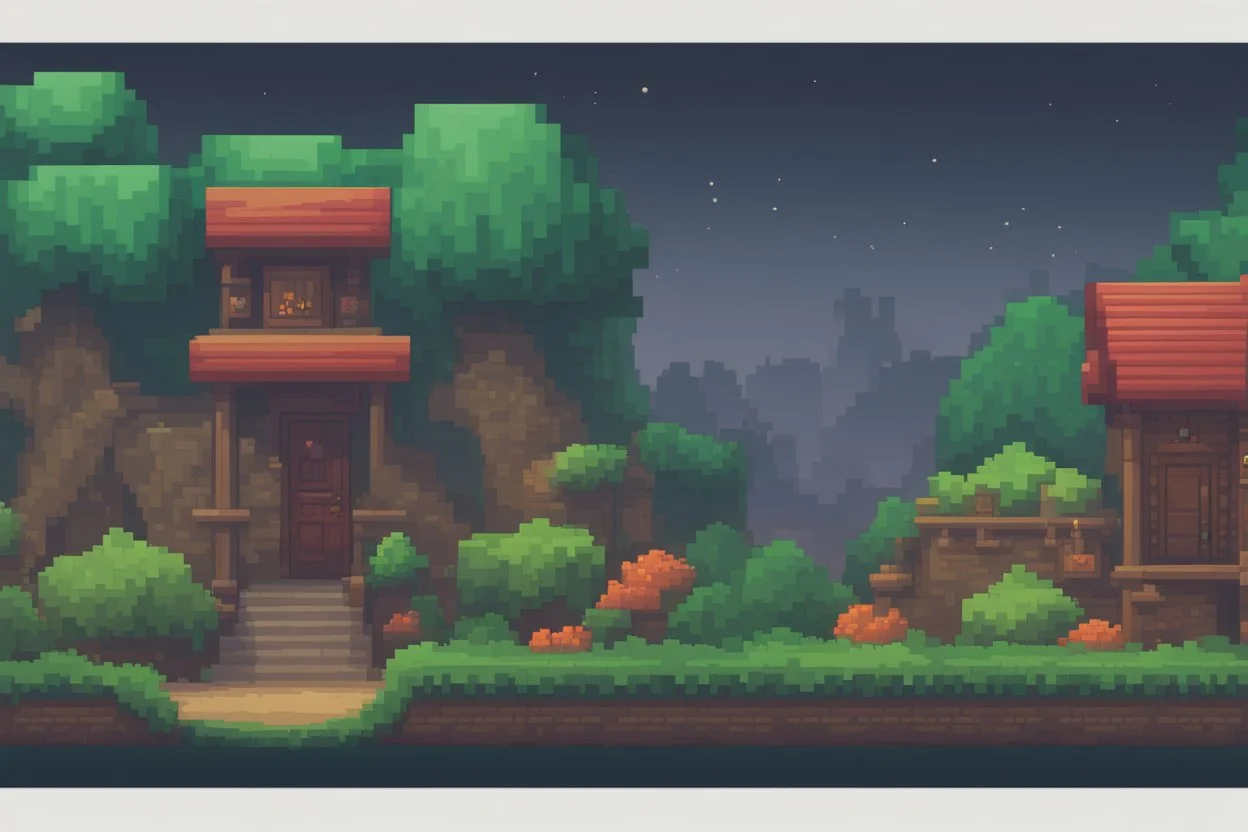 2D Pixel Art Background