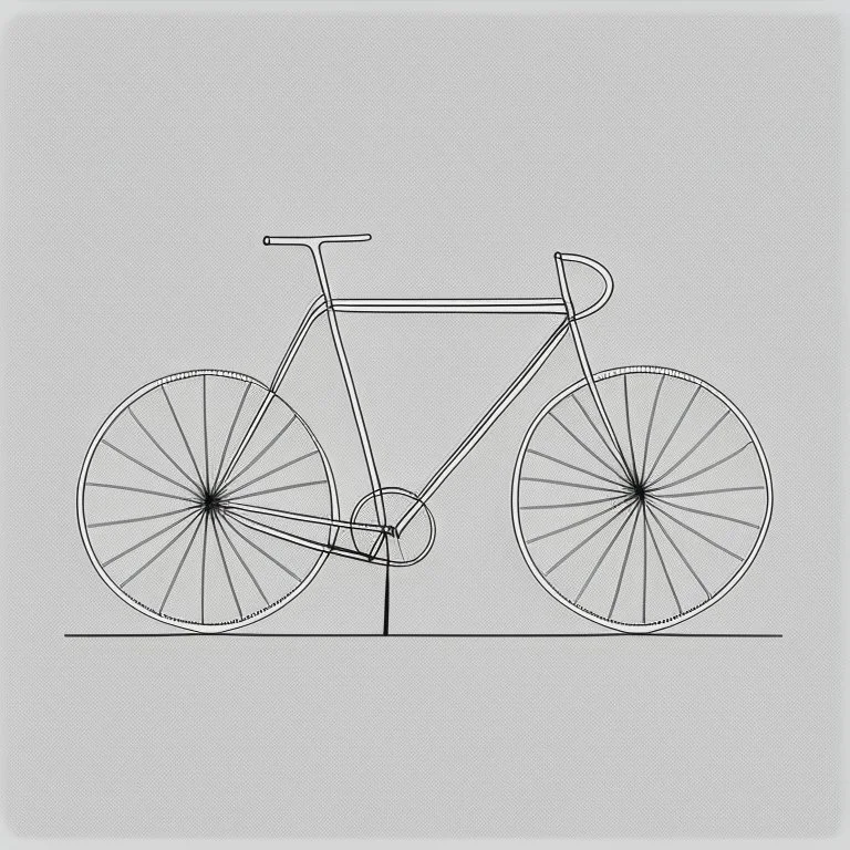 minimalistic bicycle drawing