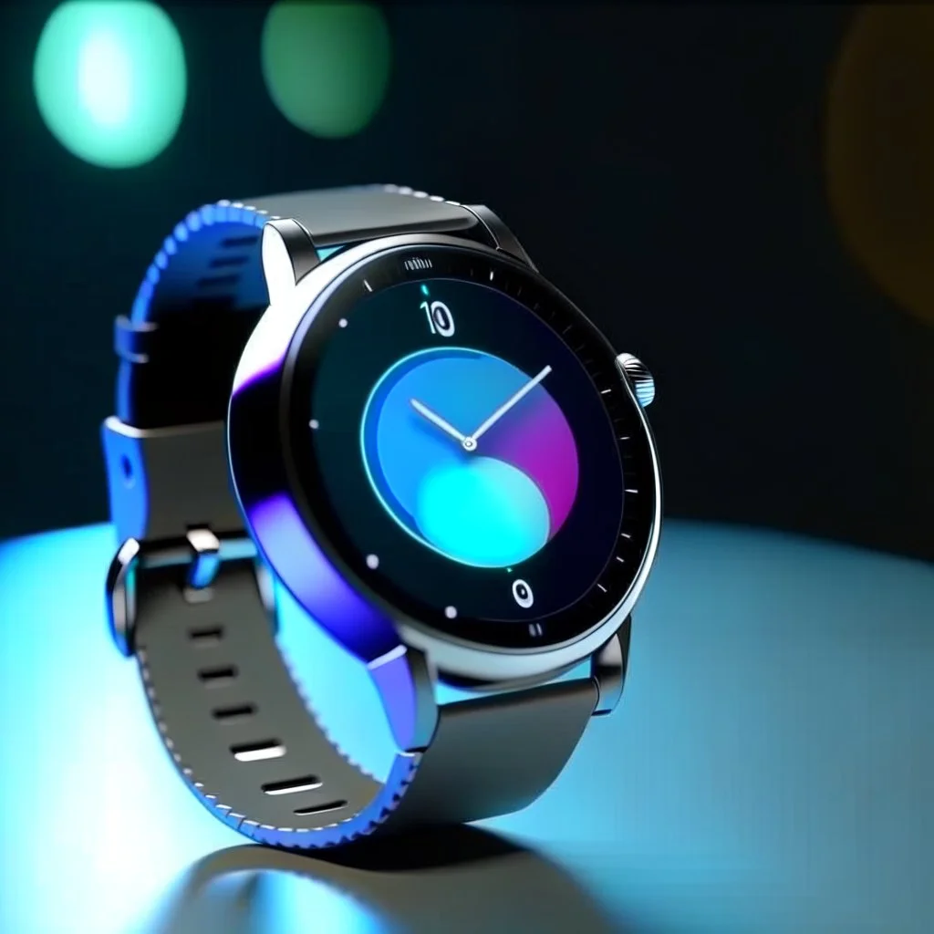 smart watch . Fast delivery. An image indicating the connection quickly comes out of the smart alarm screen. A alarm clock stands in the place where the products are displayed, and this place is in the studio with simple colors without any distractions. All I need is a cinematic 8K quality marketing campaign