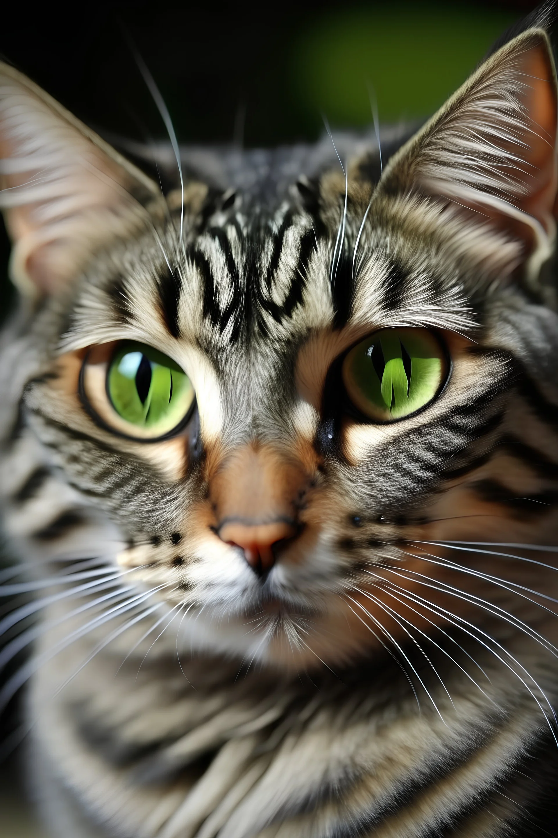 tabby cat with angel eyes