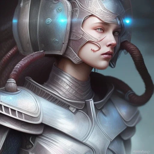 sango fantasy, fantasy magic, intricate, sharp focus, illustration, highly detailed, digital painting, concept art, matte, artgerm and paul lewin, masterpiece, mercury armor