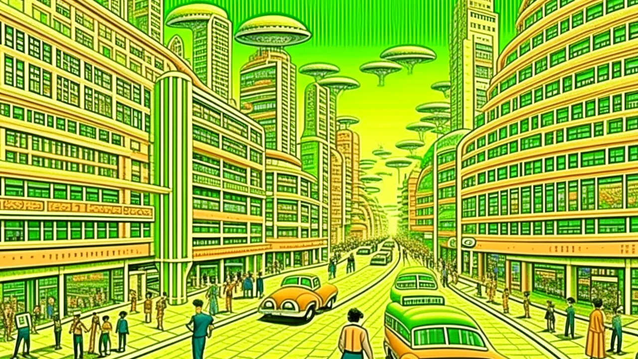 weird retrofuture the cities and people of an alternat, streetview