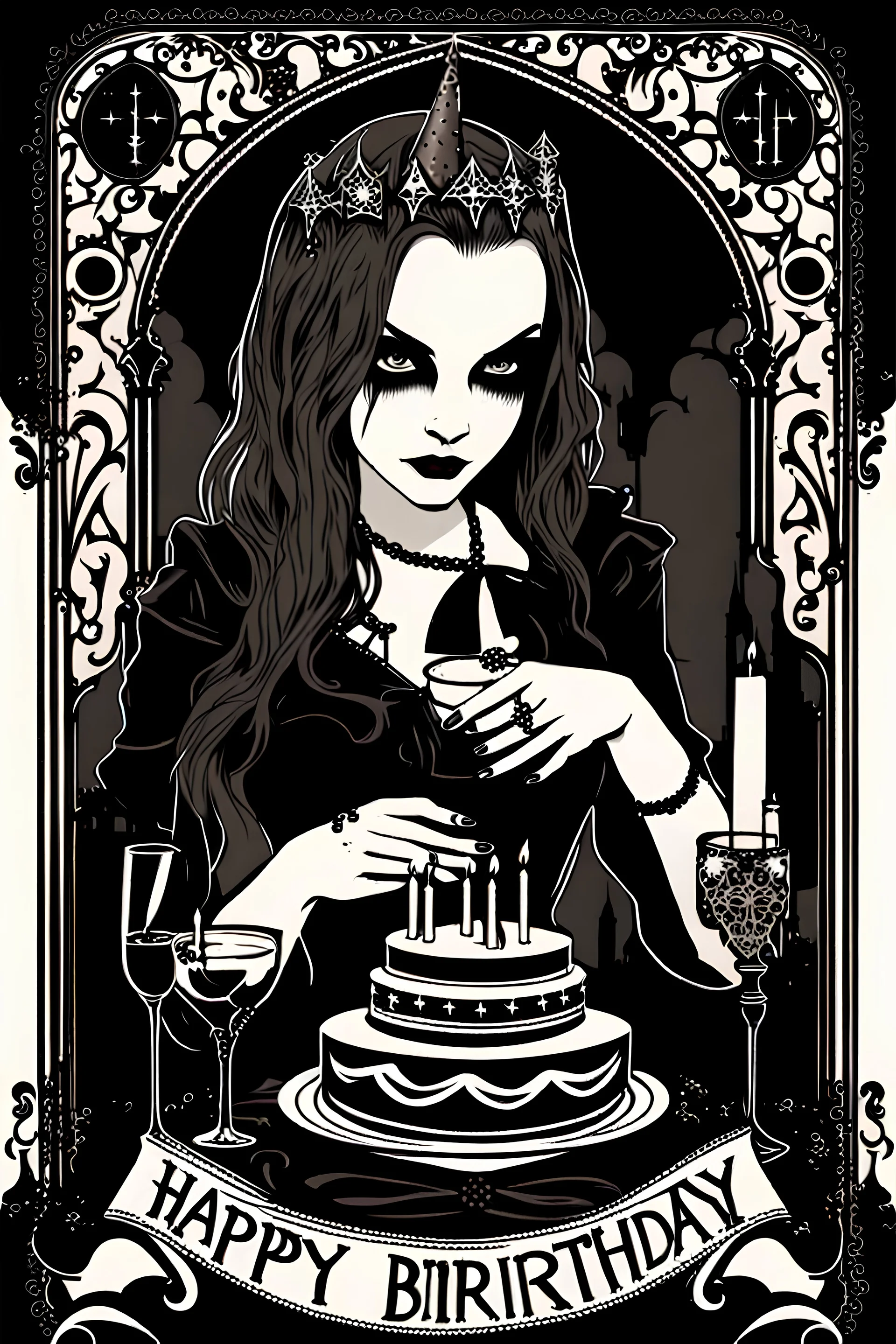 Happy birthday, gothic style