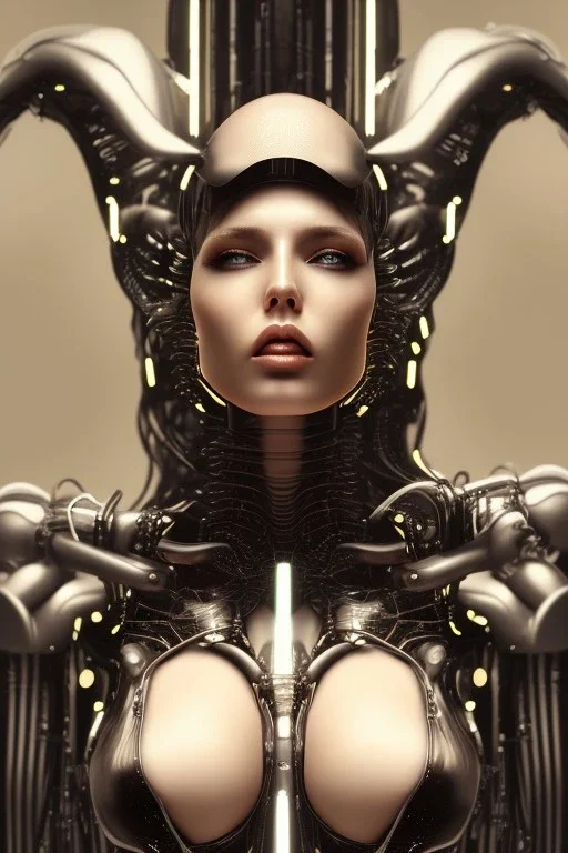 cyberpunk, black latex body, women, body portrai, big boobs, highlight eyes perfect, skin, tron, cyborg, perfekt sexy, real, dream, hr giger
