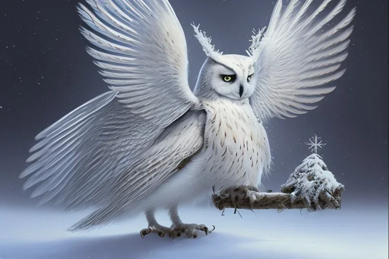 snow winged OWL