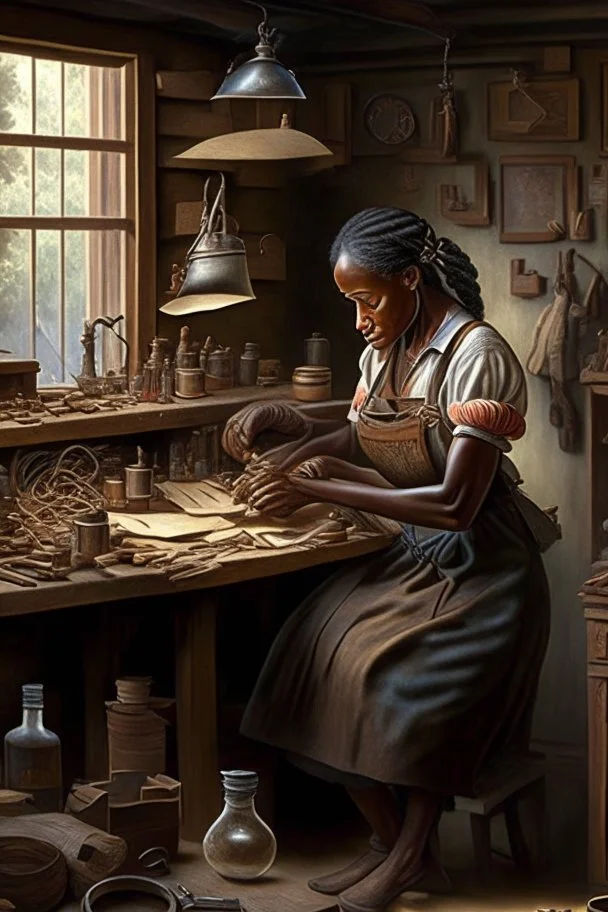 Illustrate the work environment of a skilled craftsman who earned $2,000 over a ten-year period. Compare this craftsman's lifestyle with that of a slave considered a "fancy girl