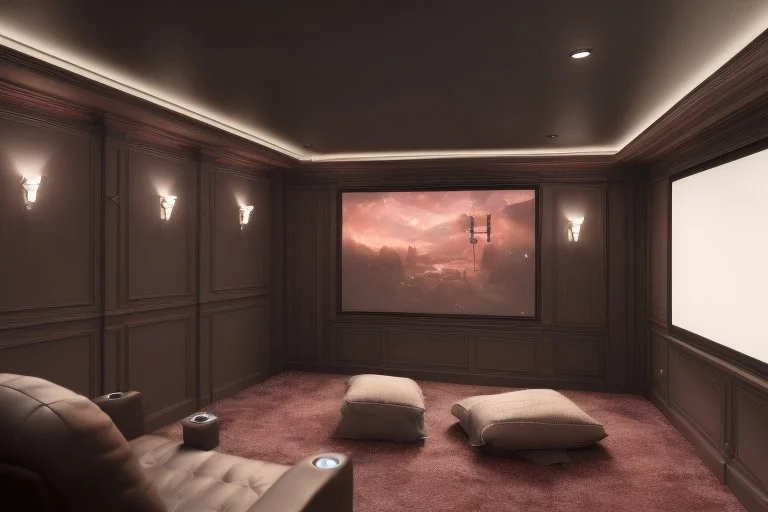 a dedicated home cinema room