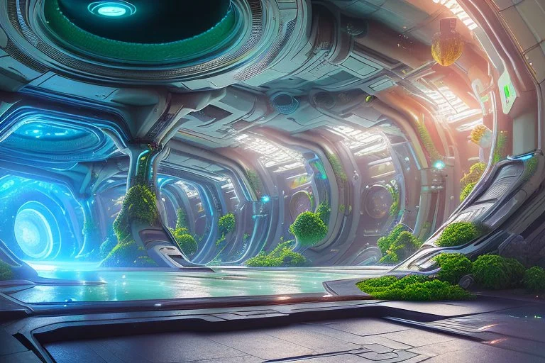 white and green crystal galactic ambiance cinema4d scifi futuristic tunnel field pools lighting sky, full of details, smooth, bright sunshine，soft light atmosphere, light effect，vaporwave colorful, concept art, smooth, extremely sharp detail, finely tuned detail, ultra high definition, 8 k, unreal engine 5, ultra sharp focus