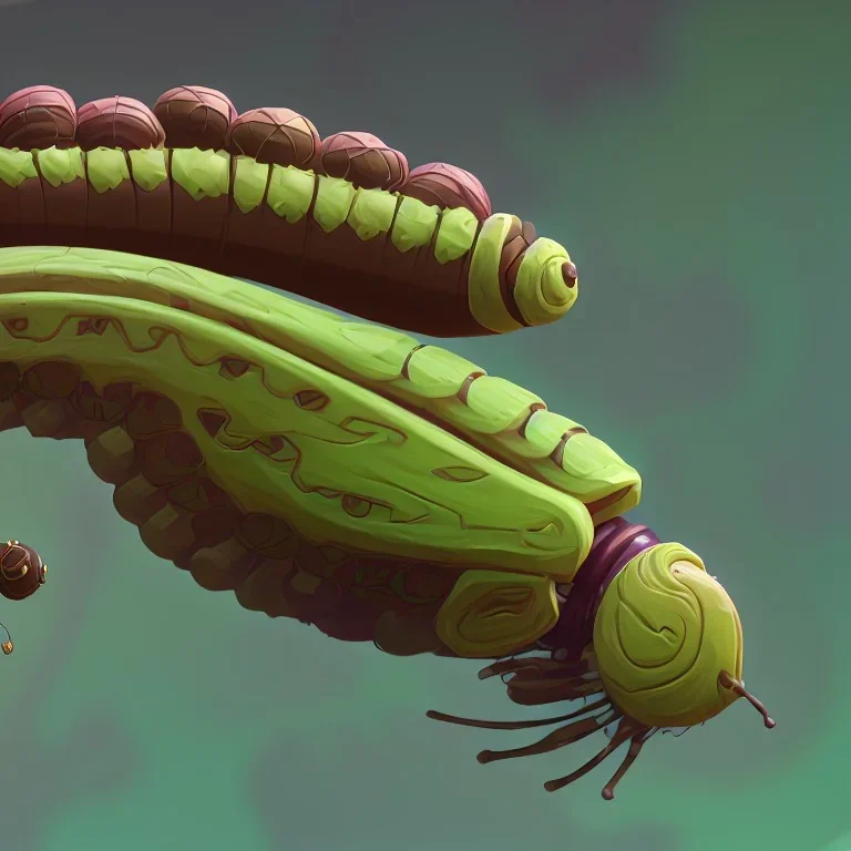 caterpillar with giant ballsack