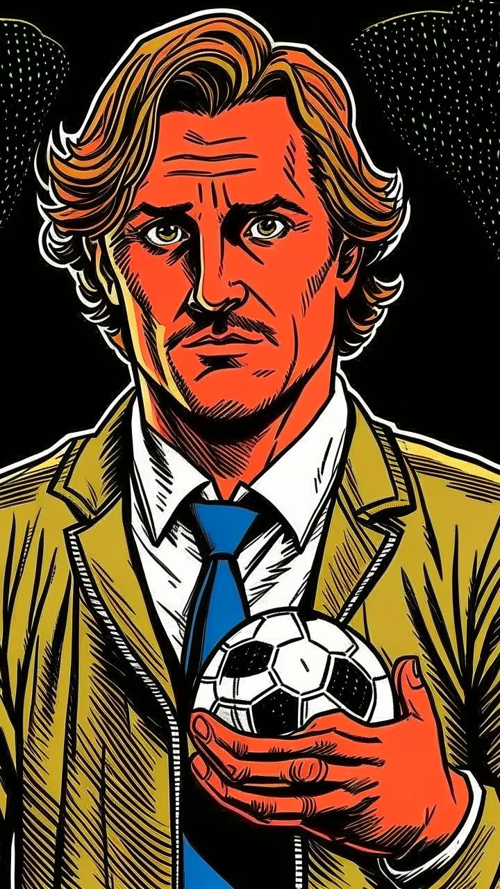 Diego Forlan Football soccer player posing. Dark detective comic watchmen 1940. Paranormal.