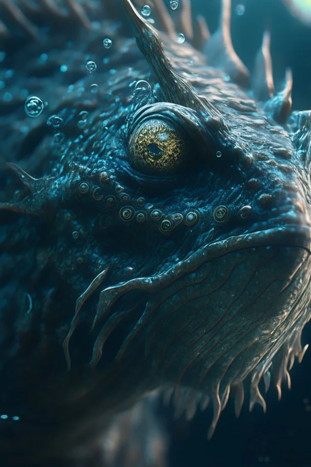 Water creature ,cinematic, realistic, intricate details, photorealistic, octane render, 8k, artstation