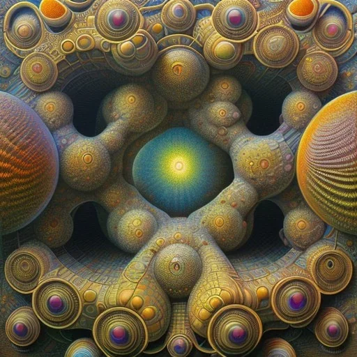 fractals in a human, Jacek Yerka