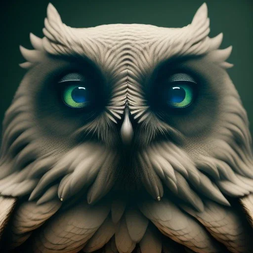 intricate details, realistic, octane, unreal engine, portrait, natural lighting,zoomed out + portrait, volumetric lighting, shiny,extreme detail, Photorealism, High detail, Hyper realistic Owl in forest, macro lens blur,abstract paint, sharp, eos5d mark 4, ef 85mm 5.6, focus, trending by artstation