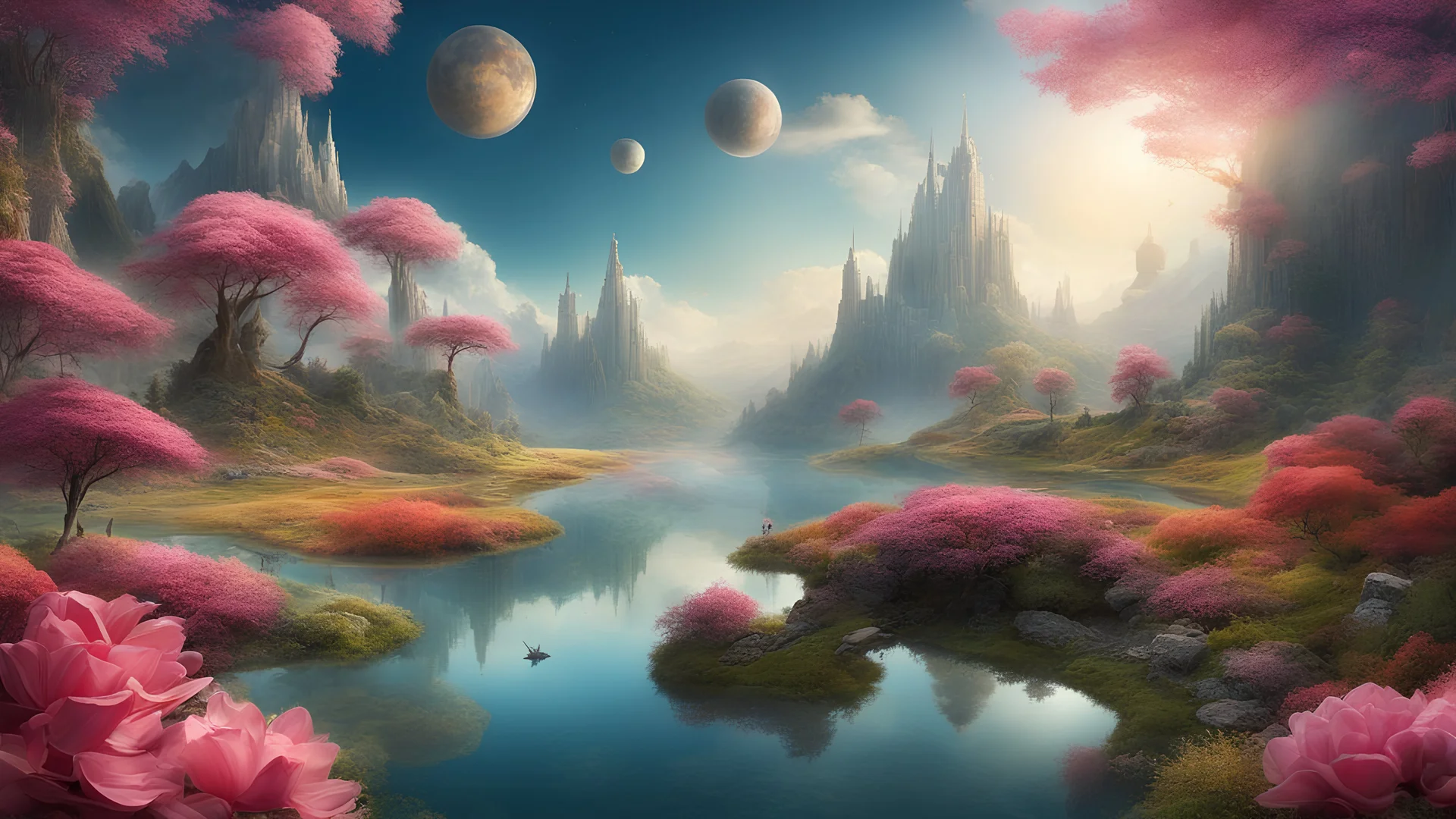 A surreal dreamscape where reality blends with imagination, fantasy, award-winning photograph, realistic, beautiful composition, natural colors, highly detailed, inspiring, beauty, peace, joy, happiness, fantasy, wow