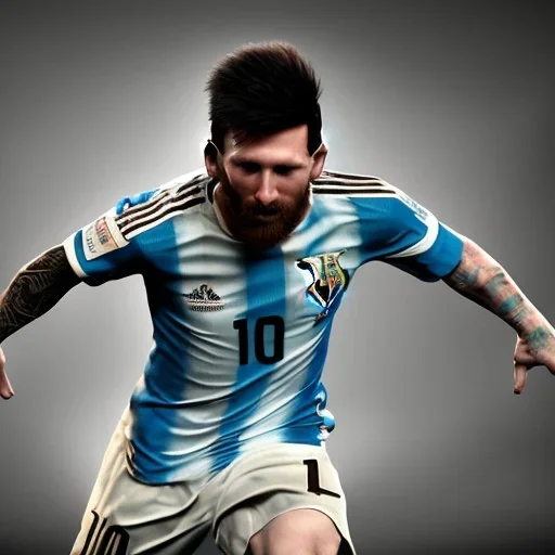 argentina world cup champion,lionel messi highly detailed, wings, soft studio lighting, background 64k