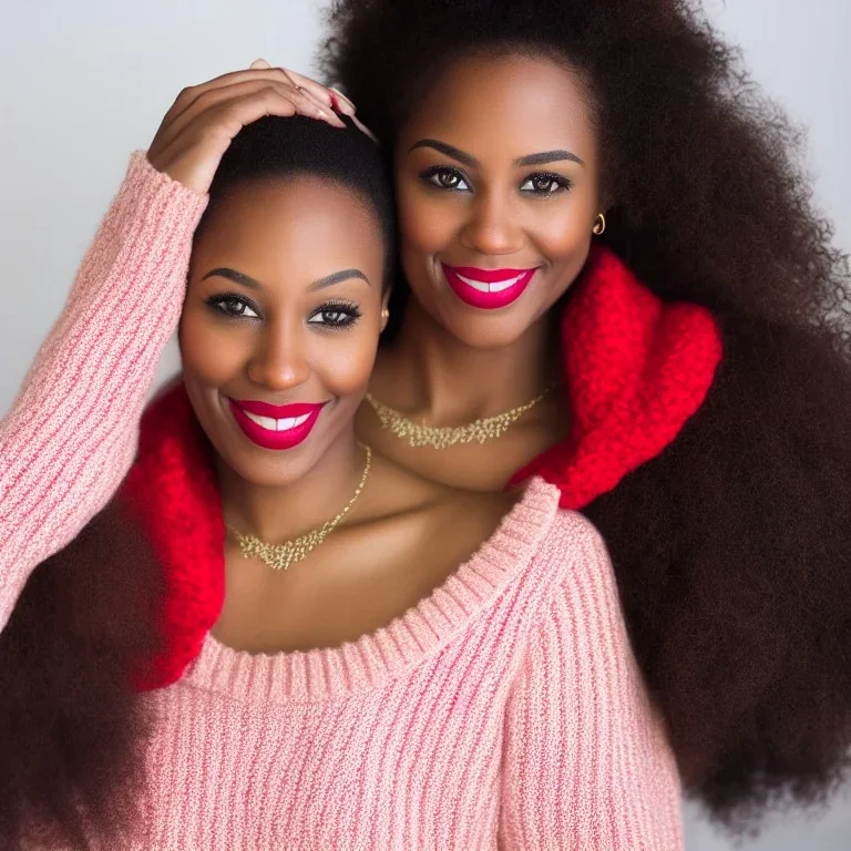 Woman, happy, expressive, emotive, smiling, pouting lips, African American, afro hair, kinky hair, coily hair, blizzard, snow, red sweater, delta sigma theta, snow angel, hazel colored eyes,snowflake,short hair, no makeup, natural colored lips, snowflake necklace, outlidrawz, #blackgirlmagic, alfred darling