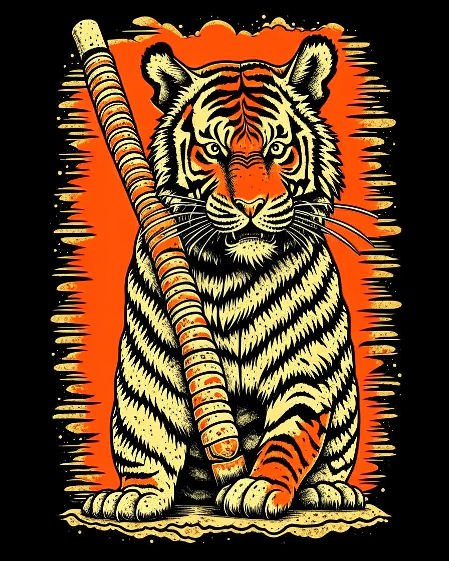 tiger composition bat