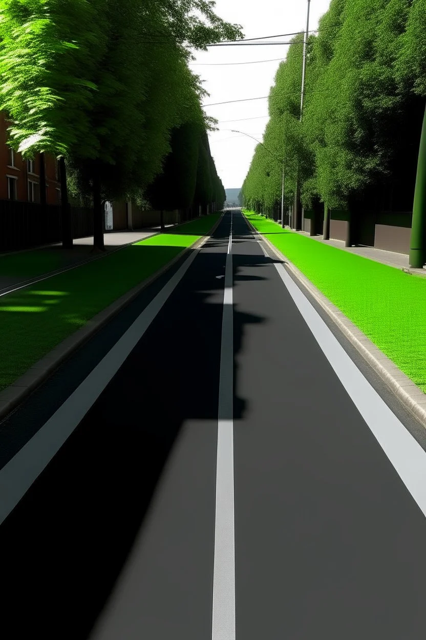 add a cycle lane to the image