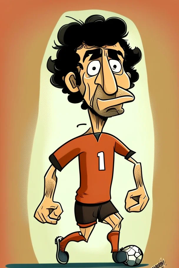 Pierre Condé Footballer cartoon 2d