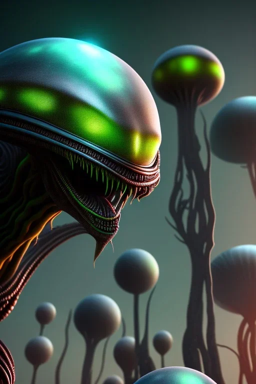 alien STRANGE WORLDS, 8k, finely detailed, photo realistic.