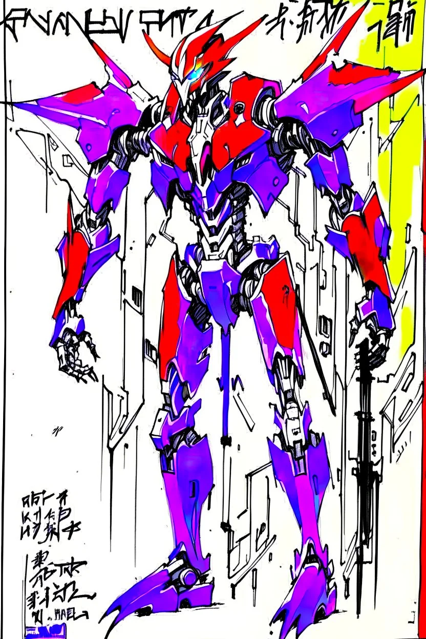 Evangelion Unit-01 as drawn by Todd Mcfarlane